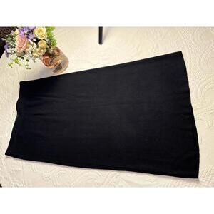 J.Crew Classic Black Long Skirt - Size Large, mid-calf length